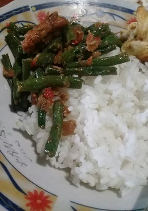 Foto resep Oseng kacang panjang tempe 😘