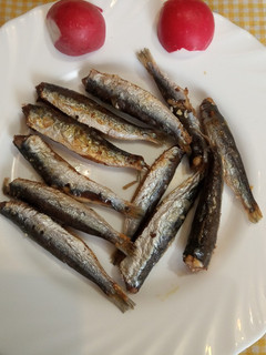 Una foto de Sardinitas o Boquerones en Freidora de aire sin harina