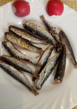 Una foto de Sardinitas o Boquerones en Freidora de aire sin harina