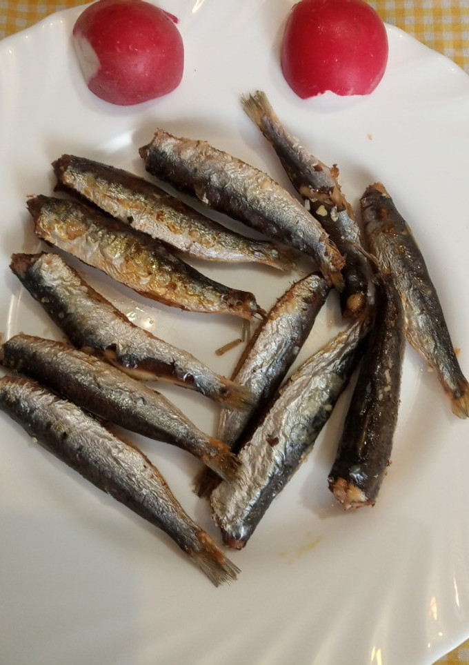 Una foto de Sardinitas o Boquerones en Freidora de aire sin harina