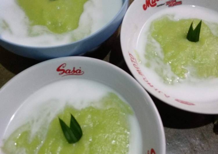 Cara Memasak Bubur Singkong pandan Irit Untuk Jualan
