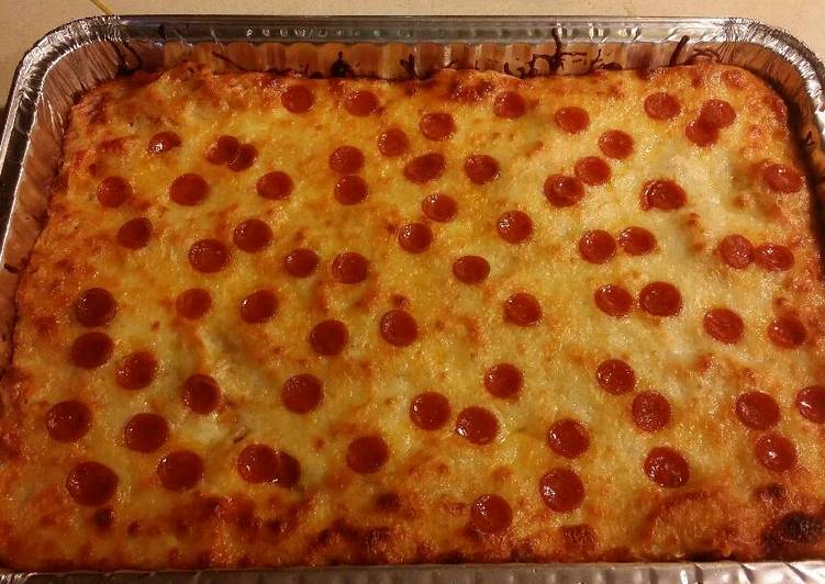 Simple Way to Prepare Homemade Baked pizza spaghetti