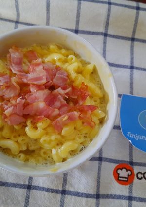 รูปของ แมคแอนด์ชีสเบคอนกรอบ สูตรไมโครเวฟ