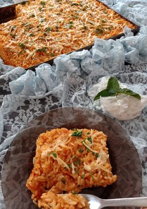 صورة لوصفة لازانيا بالأرز رائعة و معلكة و البنة يا سلام 😋😋