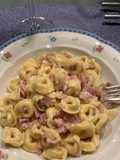 Tortellini com molho de Queijo