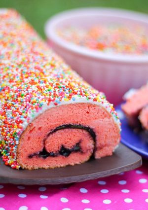 Foto resep Strawberry japanese rollcake