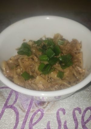 A picture of Instant Pot shredded pork casserole.