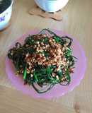Rau muống trộn lạc