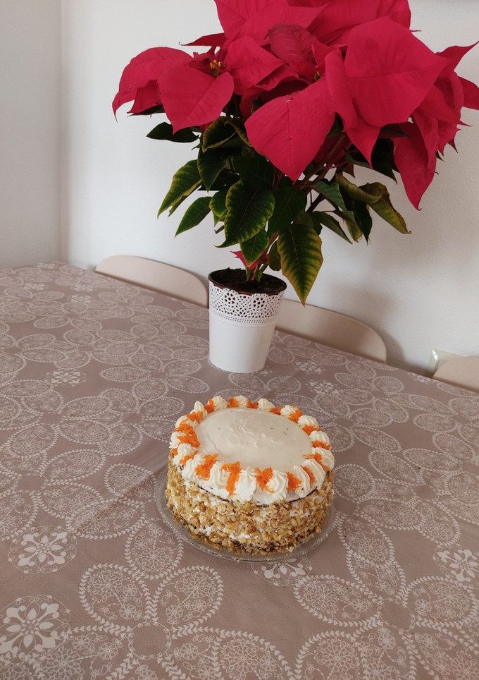 Una foto de Carrot cake