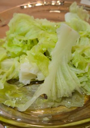 清蒸高麗菜 (蒸氣鍋口感強化) 的食譜成品照片