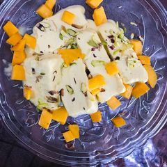 A picture of Mango ice cream.