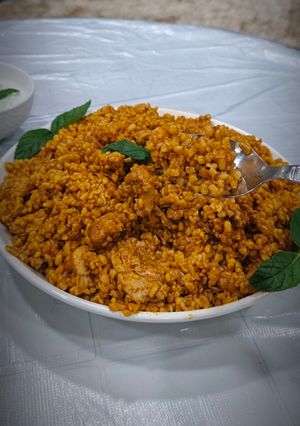 صورة لوصفة برغل بصدور الدجاج والبندورة