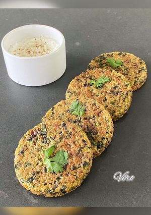 Une photo de Galette de quinoa aux épinards