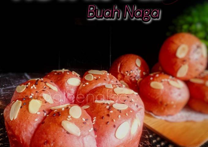 Resipi Roti Manis Gebu Buah Naga Oleh Leeina Qaliena Cookpad