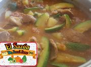 Una foto de guiso de longaniza