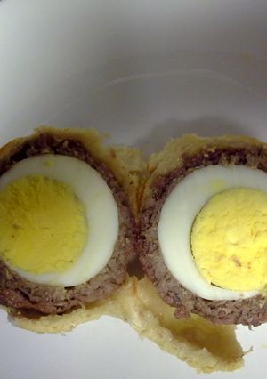 A picture of Scotch Eggs.