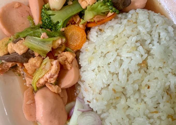 Resep Capcay kuah &amp; nasi goreng made by love 💜, Menggugah Selera