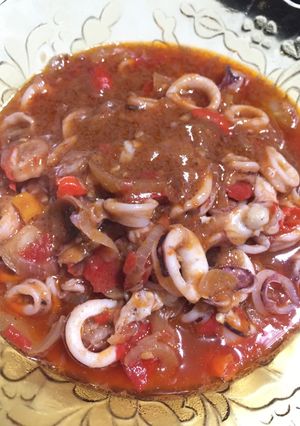 Foto resep Cumi saus padang