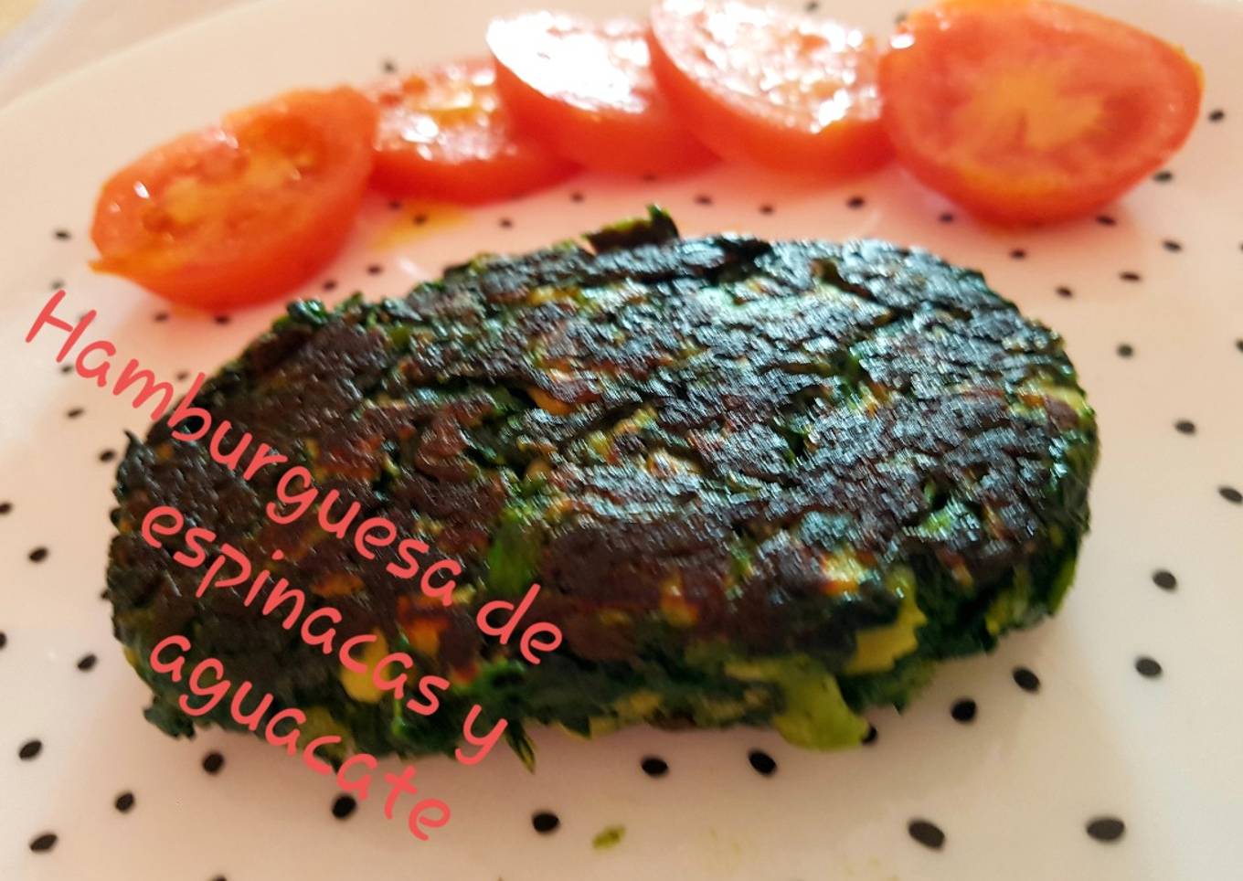 Hamburguesas de espinacas y aguacate