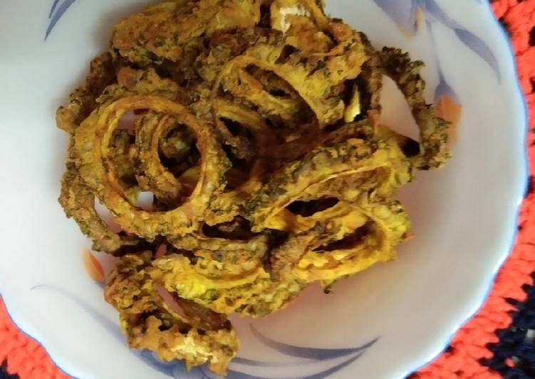 Steps to Prepare Super Quick Homemade Karela Chips in Air Fryer