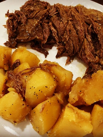 Easy Steps to Prepare 4 Ingredient Frozen Instant Pot Roast and Potatoes the So Delicious Makes you drool