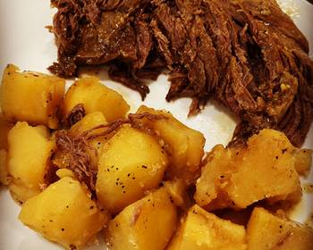 Fresh, Cooking Recipe 4 Ingredient Frozen Instant Pot Roast and Potatoes Delicious