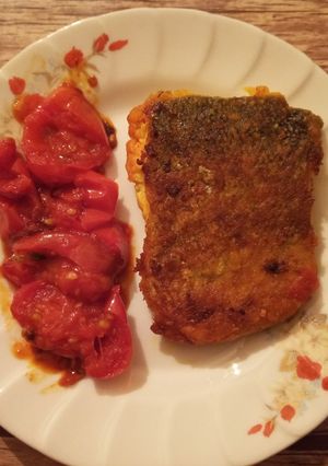 عکسی از دستور ماهی سرخ شده قزل آلا
