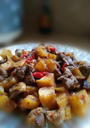 Foto resep "Sambal goreng kentang ati ampela"