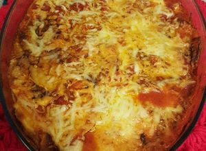 Una foto de Berenjena a la parmesana