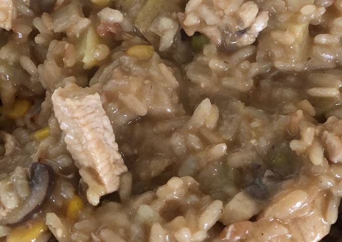 Easiest Way to Prepare Ultimate Chicken Risotto with Mushrooms