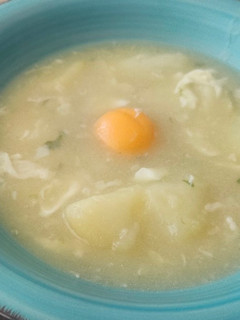 Una foto de Caldo huevo canario Thermomix