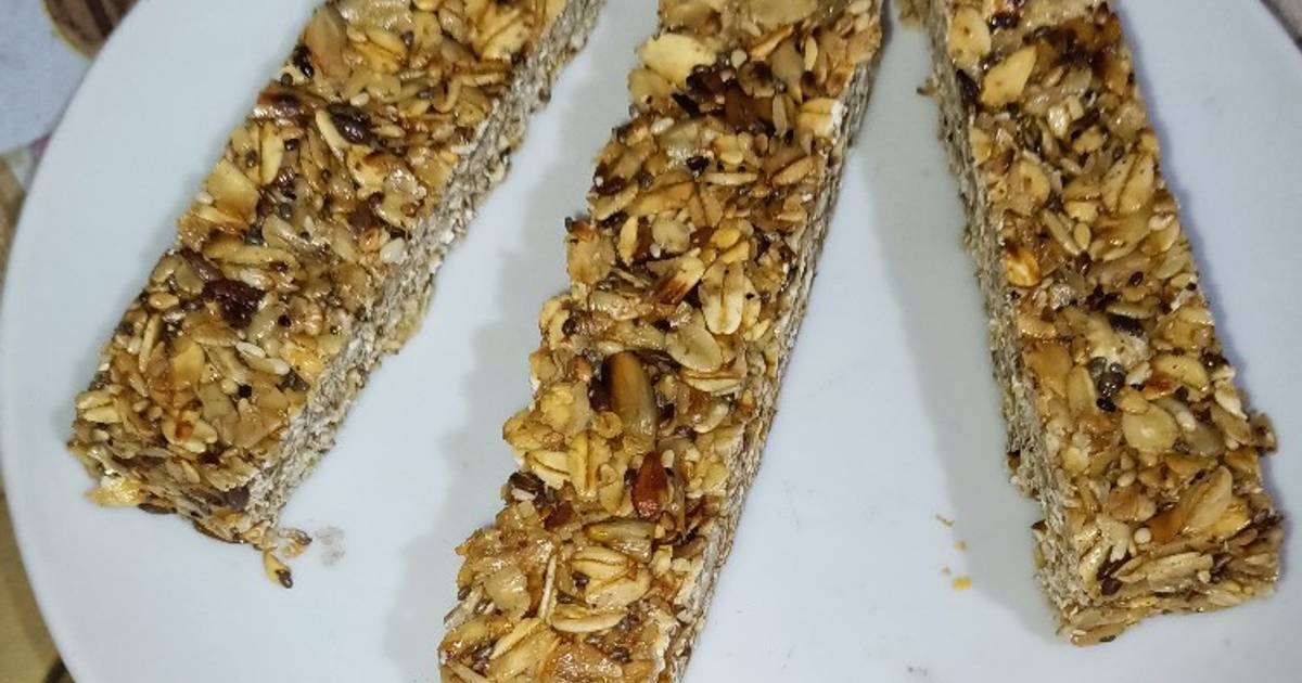 Resep Cemilan Diet Sehat, Muesli ala Fitbar 😁 oleh Vero Cookpad