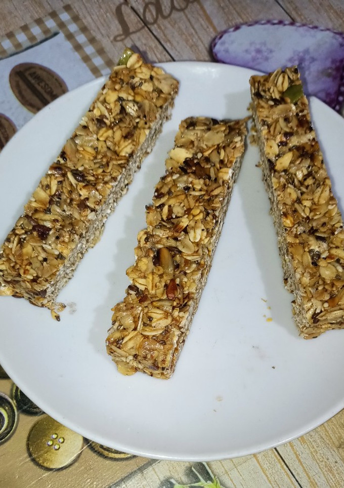 Foto resep Cemilan Diet Sehat, Muesli ala Fitbar 😁