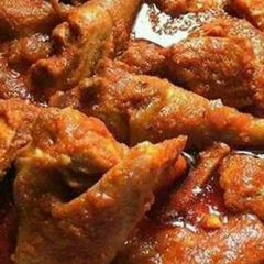 A picture of Plain chicken stew.