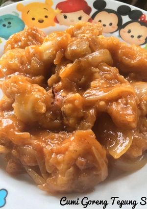 Foto resep Cumi goreng tepung Saos Asam manis