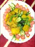 Lambi began and Patato Achari mazedar salan