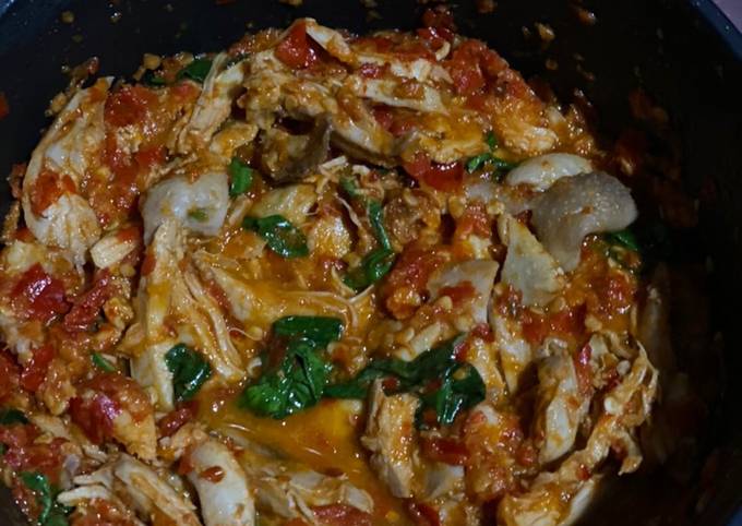 Ayam suir kemangi bumbu merah gerowok lima ribu