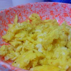 A picture of Black Pepper Scrambled Eggs.
