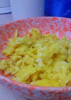 A picture of Black Pepper Scrambled Eggs.