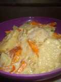 Pescado guisado en leche