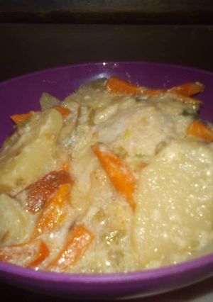 Una foto de Pescado guisado en leche