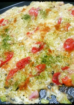A picture of Monjayaki Made with Takoyaki Mix – This Batter is Delicious!.