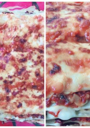 صورة لوصفة لازانيا على طريقتي 😋