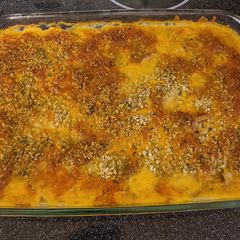A picture of Scalloped potato casserole.