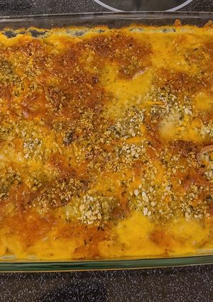 A picture of Scalloped potato casserole.