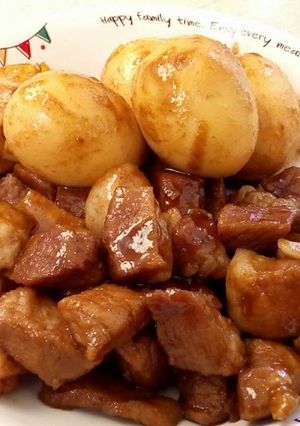 รูปของ หมูตุ๋นสูตรเทอริยากิใส่ไข่