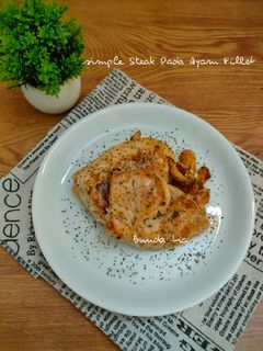 Foto resep Simple Steak Dada Ayam
