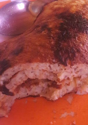 Una foto de Panqueque de harina integral, chía y banana!
