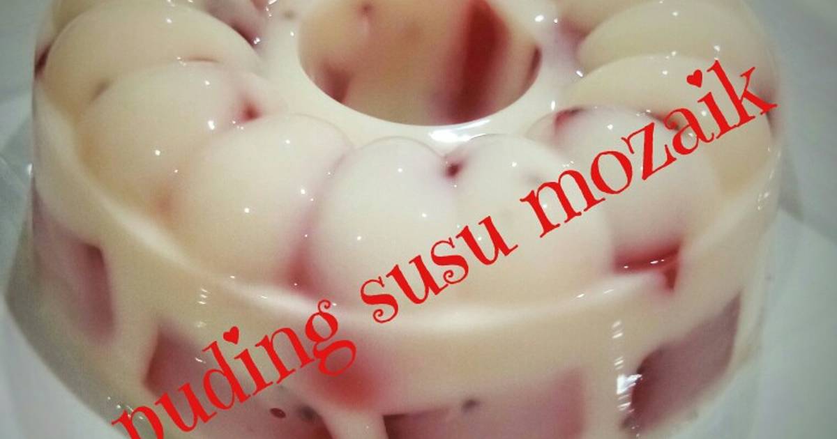 91 resep puding susu mozaik  enak dan sederhana Cookpad