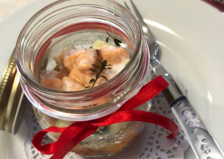 Salmone in vaso cottura (a bagno Maria)